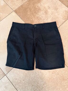 Men's Black Cotton Shorts